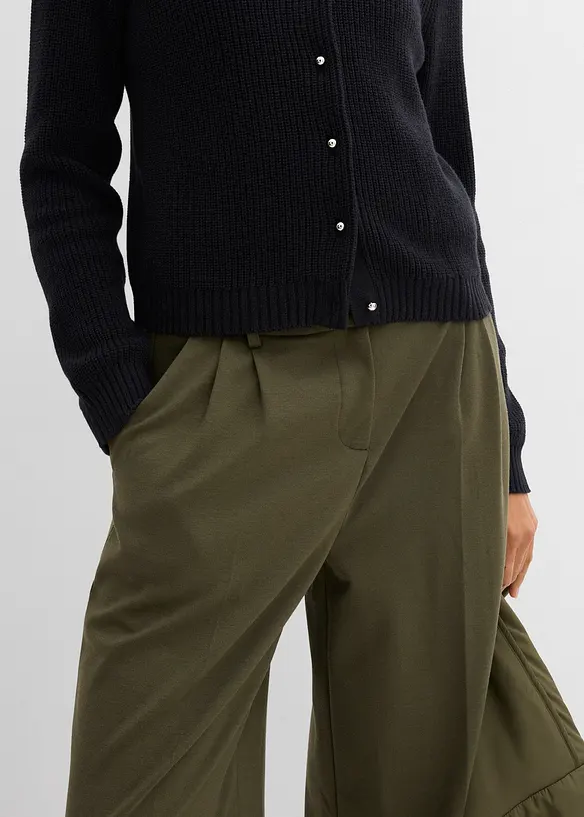 Cardigan av yllemix med dekorativa knappar, bonprix