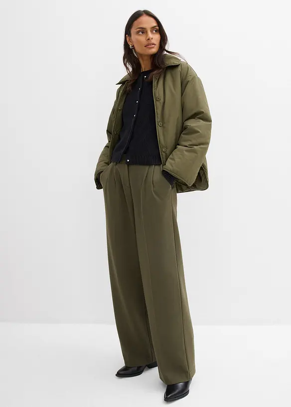 Cardigan av yllemix med dekorativa knappar, bonprix