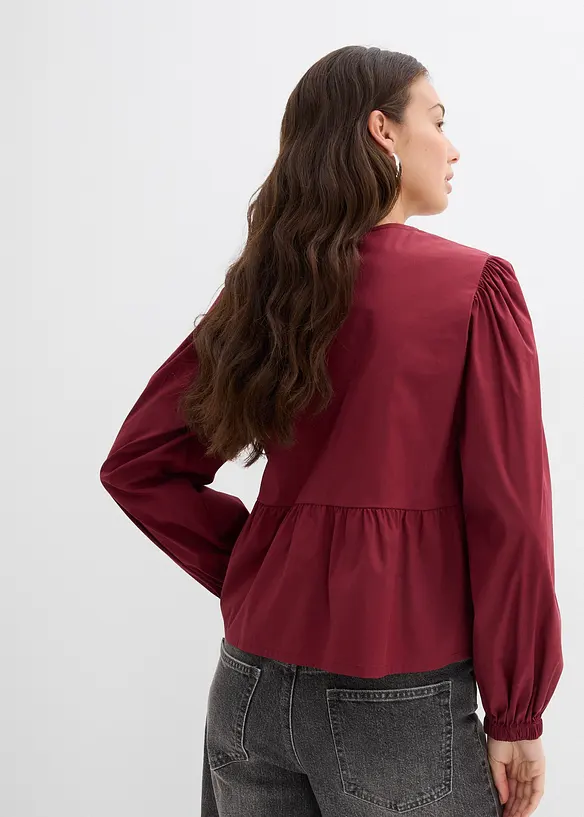 Blus med rosetter, bonprix