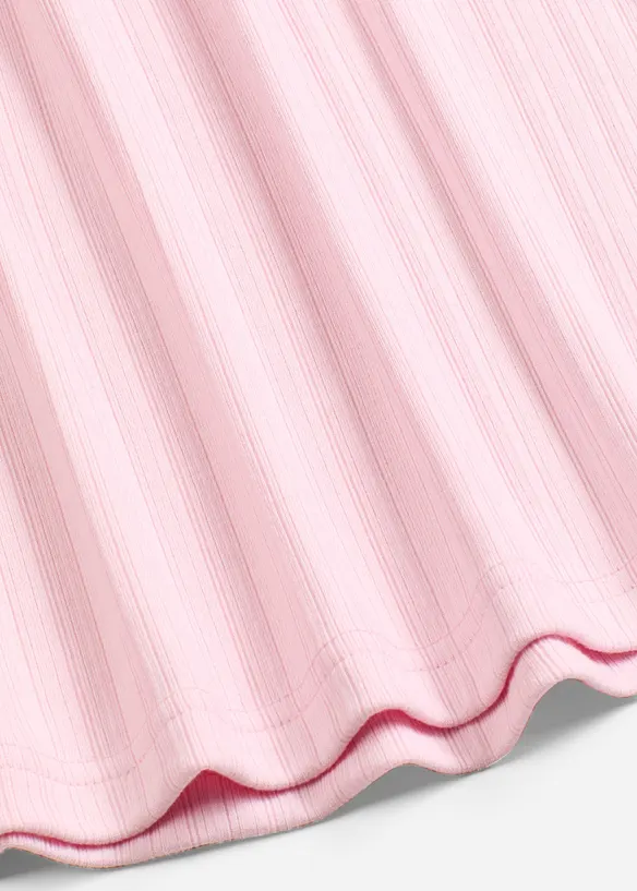 Ribbad l&aring;ng&auml;rmad topp, bonprix