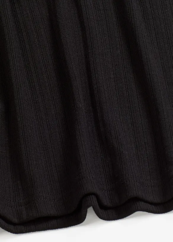 Ribbad l&aring;ng&auml;rmad topp, bonprix