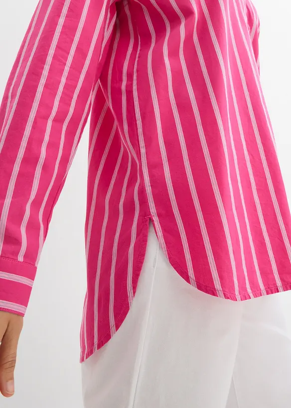 Skjortblus i bomull, bonprix