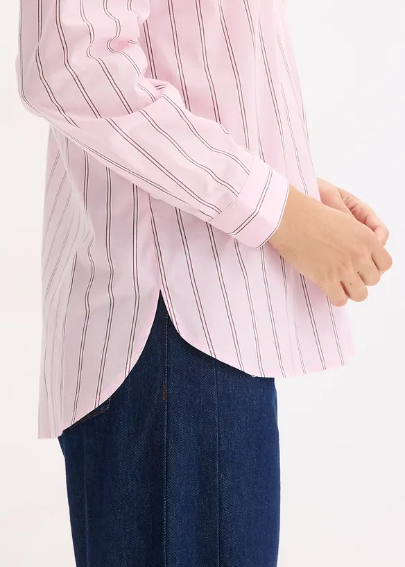 Skjortblus i bomull, bonprix