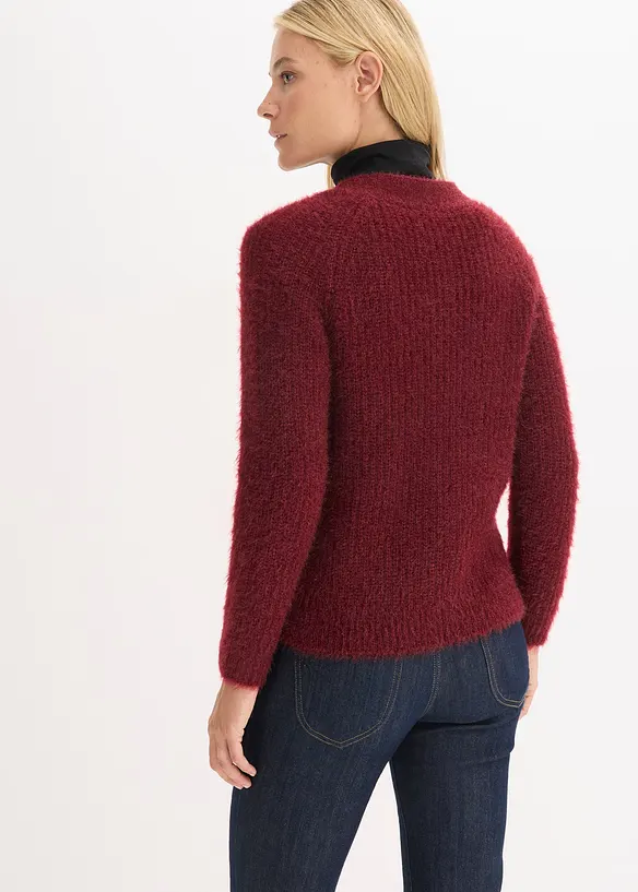 Ribbstickad cardigan, bonprix