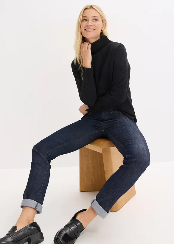 Sweatshirt med st&aring;krage, bonprix