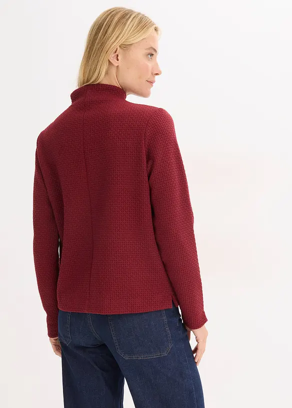 Sweatshirt med st&aring;krage, bonprix