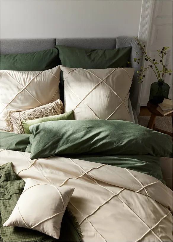 Kuddfodral med kvadrater (2-pack), bonprix
