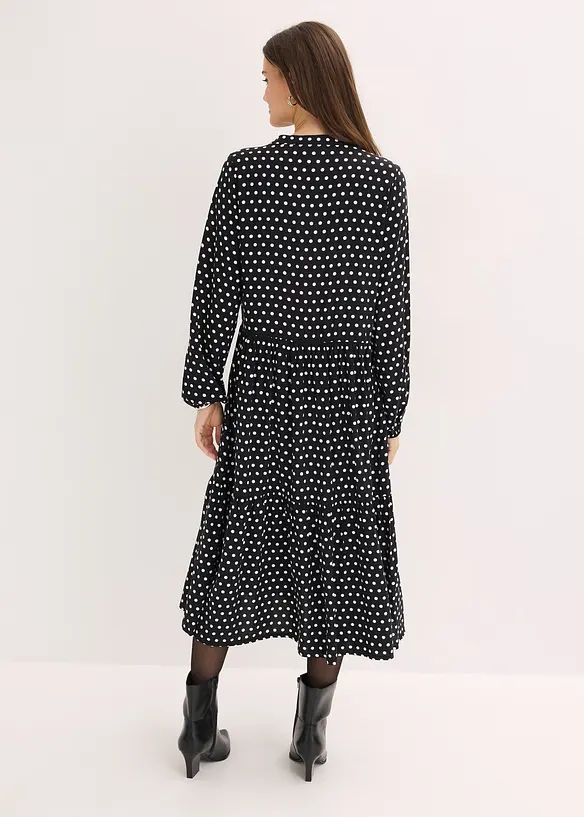 Midikl&auml;nning av viskos med mjukt fall, bonprix