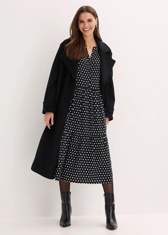 Midikl&auml;nning av viskos med mjukt fall, bonprix