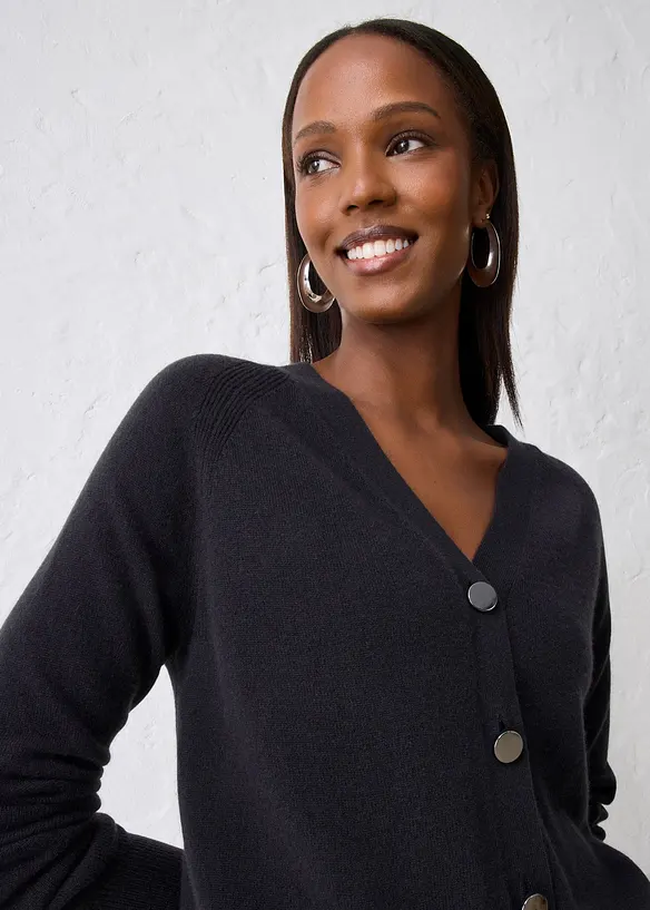 Kashmircardigan med Good Cashmere Standard®-andel, bonprix