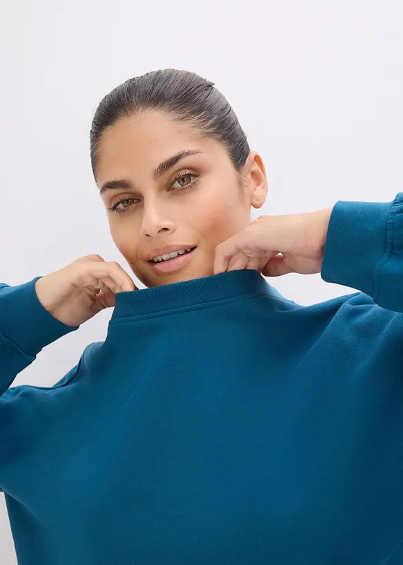 Oversizesweatshirt i bomull, bonprix