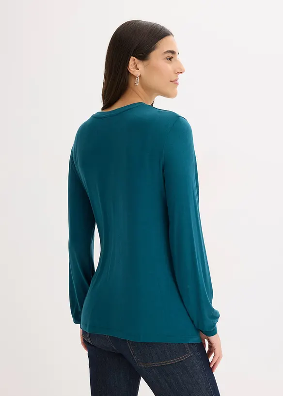 L&aring;ng&auml;rmad topp av mjuk viskosmix, bonprix