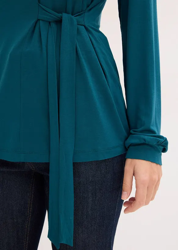 L&aring;ng&auml;rmad topp av mjuk viskosmix, bonprix