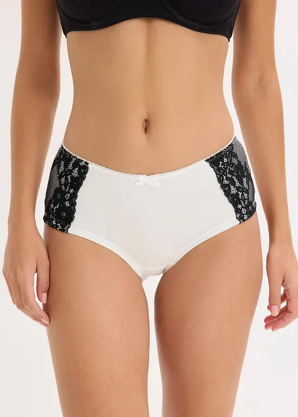 Maxihipstertrosa med ekologisk bomull (4-pack), bonprix