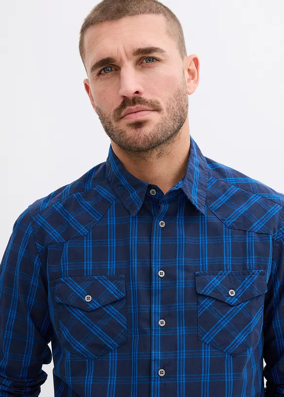 L&aring;ng&auml;rmad skjorta i bomull, bonprix