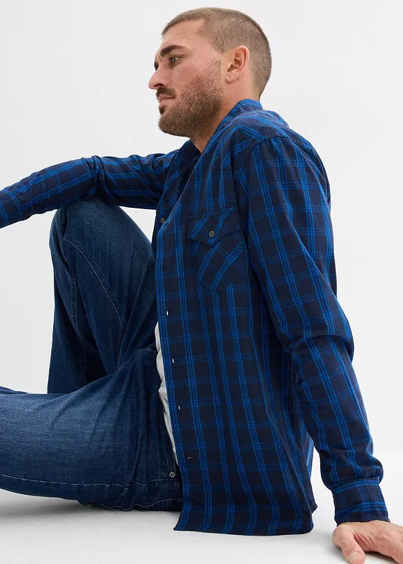 L&aring;ng&auml;rmad skjorta i bomull, bonprix