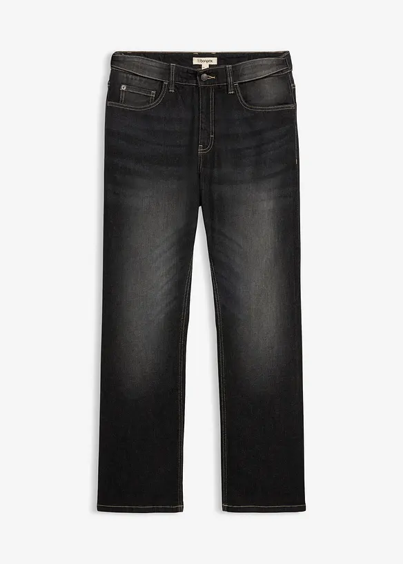 Classic Fit Stretch Jeans med bekv&auml;m midja, Bootcut, bonprix