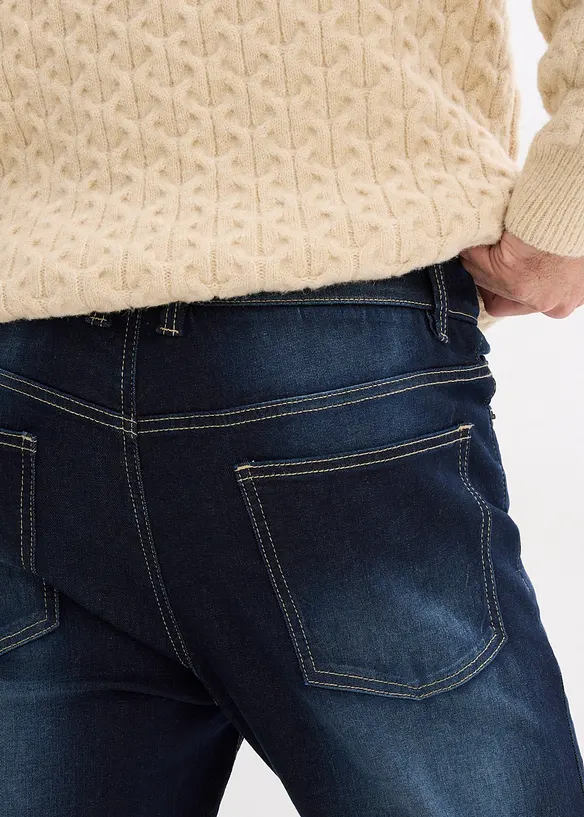 Classic Fit Stretch Jeans med bekv&auml;m midja, Bootcut, bonprix