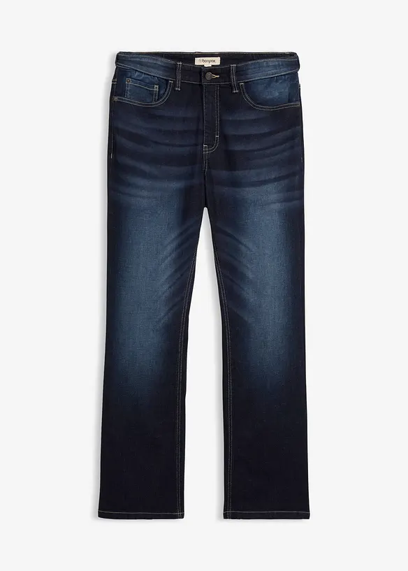 Classic Fit Stretch Jeans med bekv&auml;m midja, Bootcut, bonprix