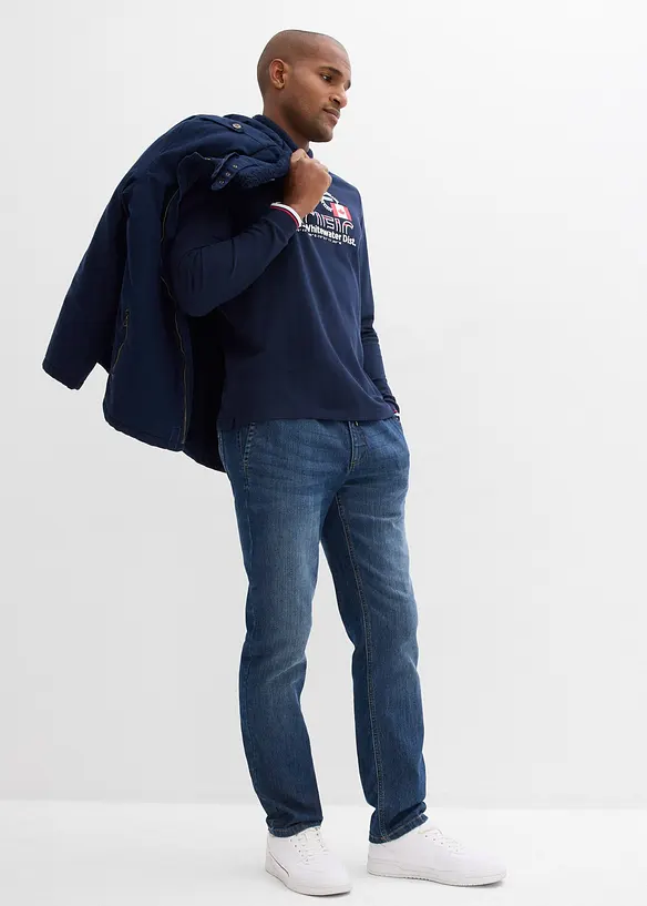 Pik&eacute;tr&ouml;ja med l&aring;nga &auml;rmar, av ekologisk bomull, bonprix