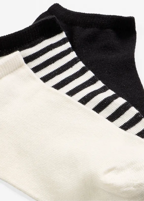 Ankelstrumpor med ekologisk bomull (6-pack), bonprix