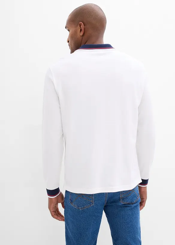 Pik&eacute;tr&ouml;ja med l&aring;nga &auml;rmar, av ekologisk bomull, bonprix