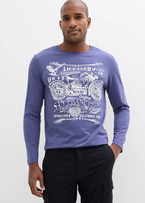 L&aring;ng&auml;rmad T-shirt i ekologisk bomull, bonprix