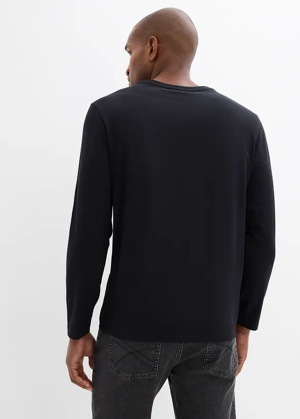 L&aring;ng&auml;rmad T-shirt i ekologisk bomull, bonprix