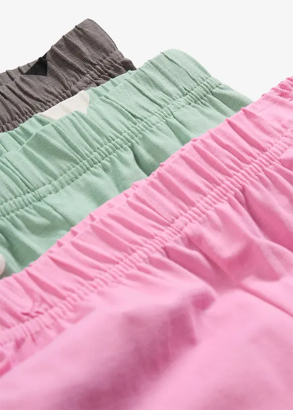 Leggings i ekologisk bomull med stretch (3-pack), bonprix