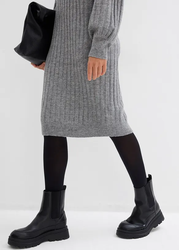 Stickad kl&auml;nning, bonprix