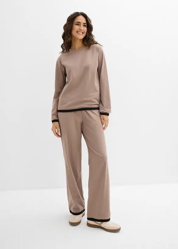 Tr&auml;ningsoverall med bomull (set i 4 delar), bonprix