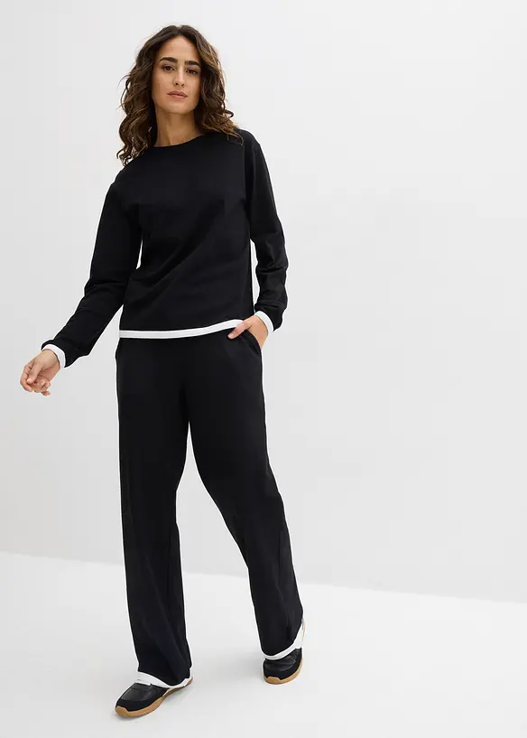 Tr&auml;ningsoverall med bomull (set i 2 delar), bonprix