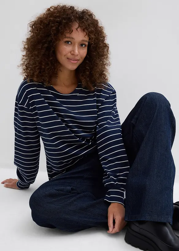 L&aring;ng&auml;rmad tr&ouml;ja i ren ekologisk bomull, bonprix