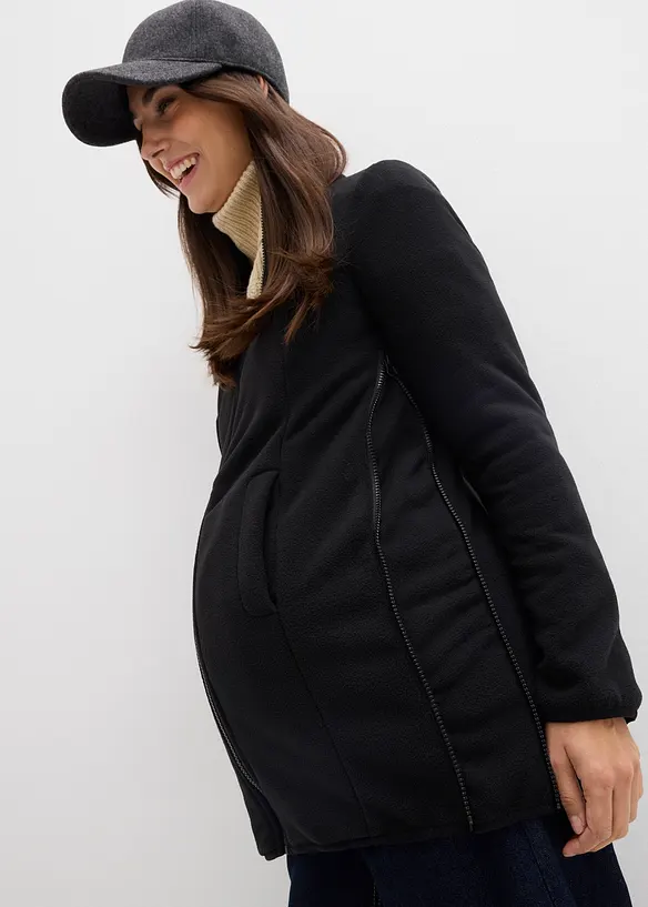 Vattenavvisande mammajacka med babyficka och urtagbar fleecejacka, bonprix
