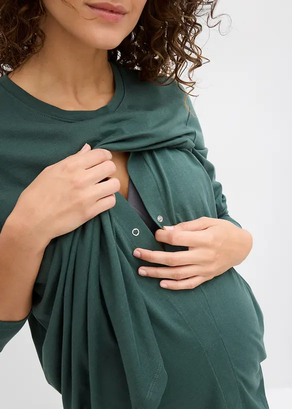 Mamma-/amningstopp i ekologisk bomull (2-pack), bonprix