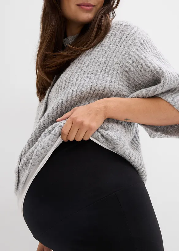 Mammabyxa i jersey med nedvikbar midja, bonprix