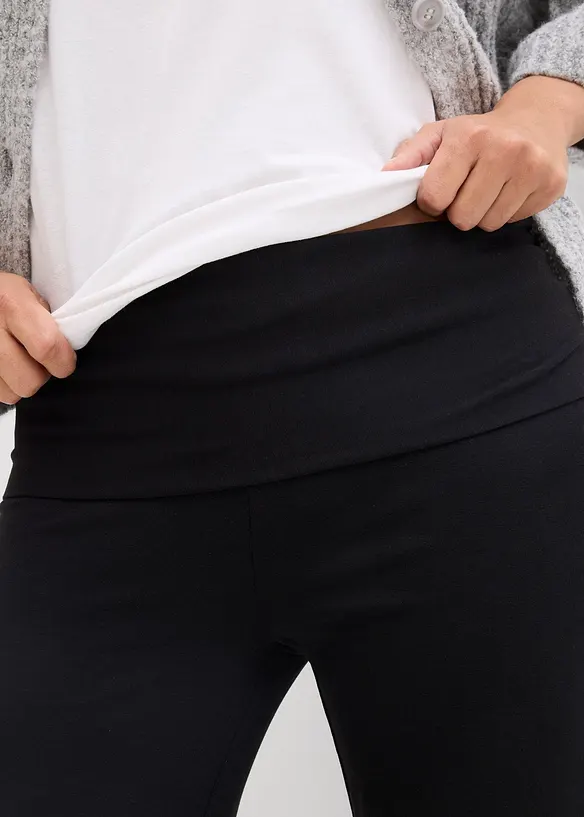 Mammabyxa i jersey med nedvikbar midja, bonprix