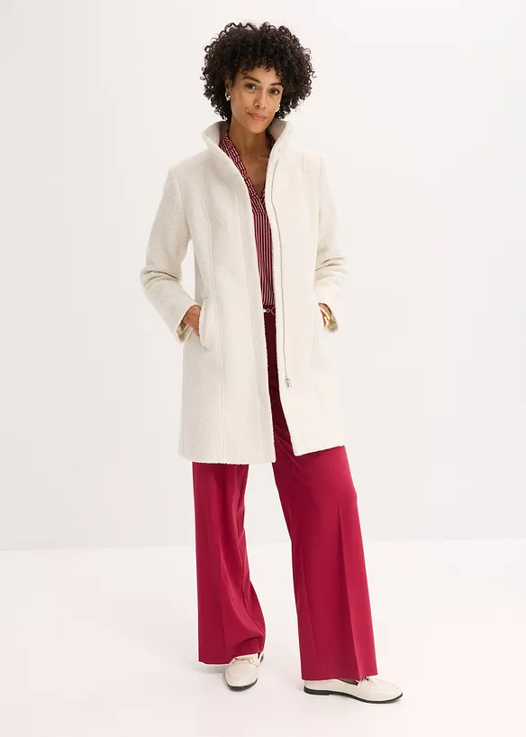 Kort kappa i bouclé, bonprix