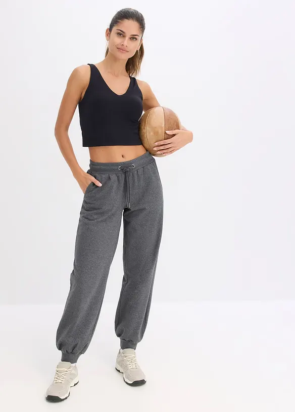 Joggingbyxa med elastisk midja, bonprix