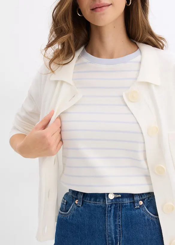 T-shirt av tjock ekologisk bomull, bonprix