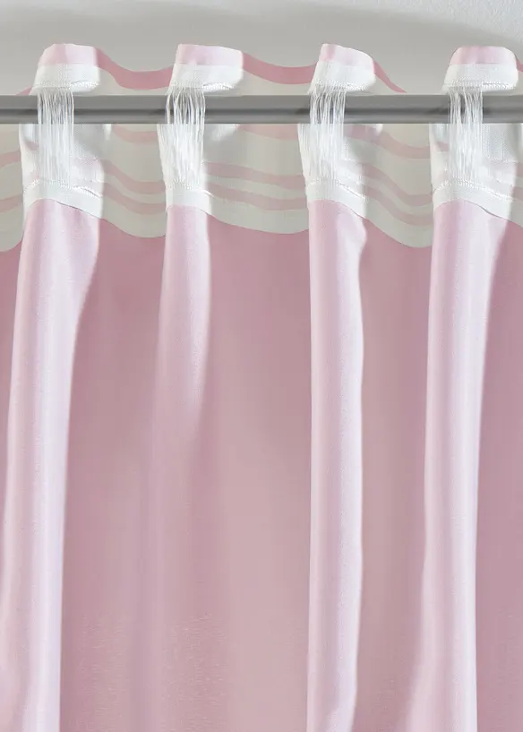 Gardin i &aring;tervunnet material (2-pack), bonprix