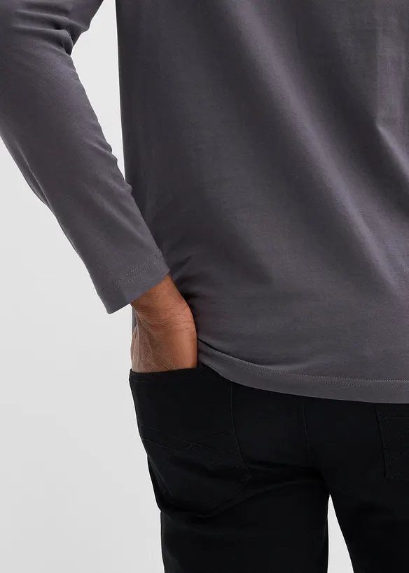 L&aring;ng&auml;rmad T-shirt i ekologisk bomull, bonprix