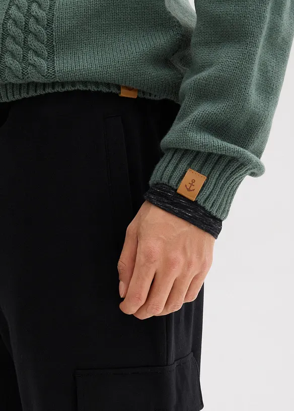 Joggingbyxa med cargofickor, avslappnad passform, bonprix