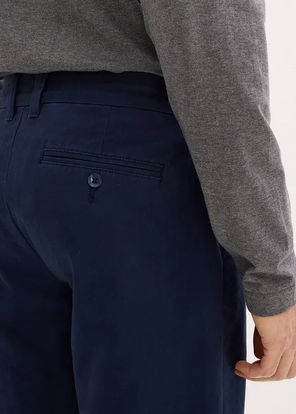 Chinos av bomull i Regular Fit, Straight, bonprix