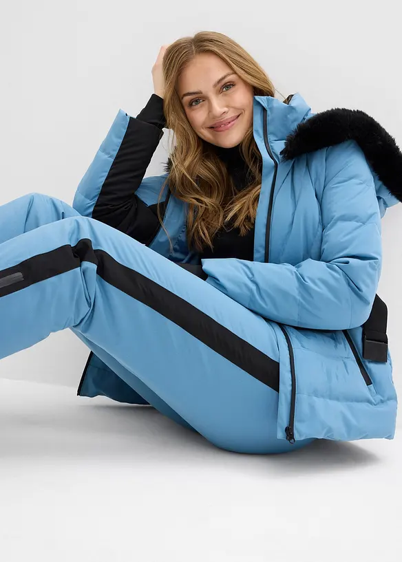 Varmt vadderad skidbyxa med sn&ouml;l&aring;s, bonprix