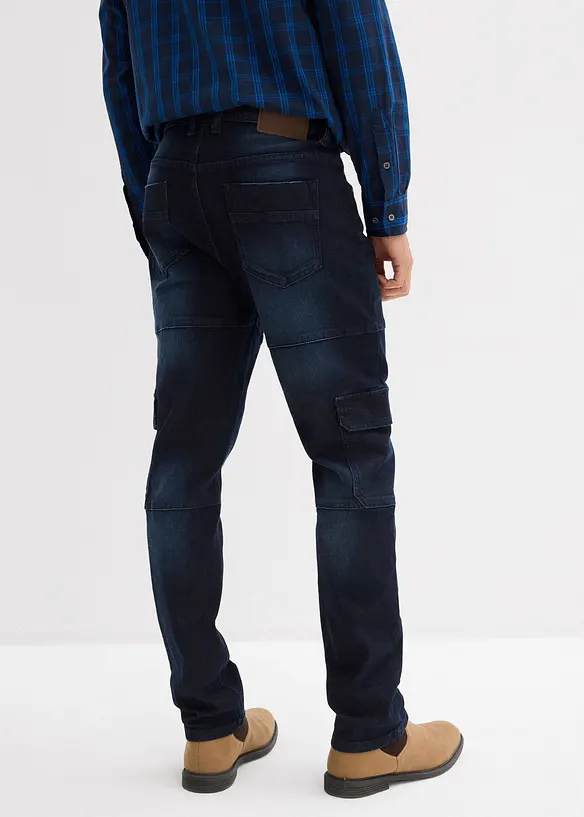 Slim Fit Cargo Stretch Jeans Straight, bonprix