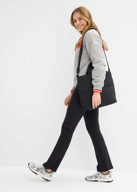 Utsv&auml;ngda leggings i bomullsmix (2-pack), bonprix