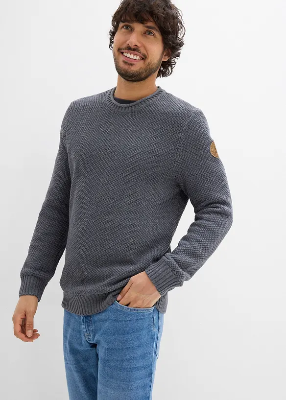 Tröja med återvunnen bomull, bonprix