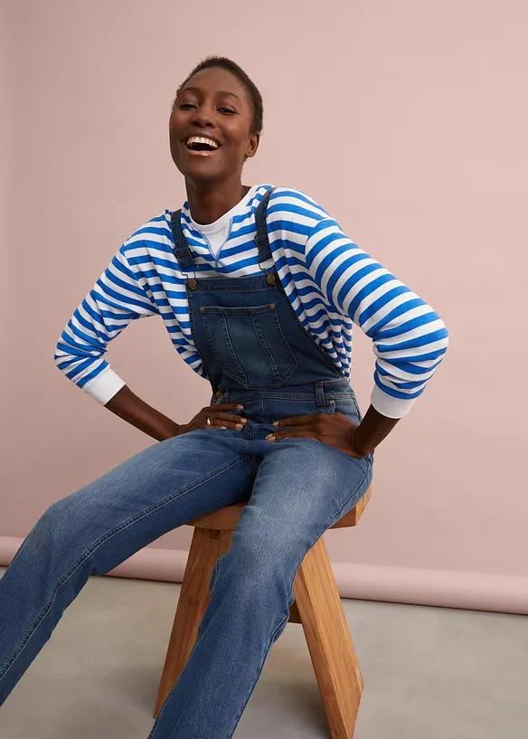 Jeanssnickarbyxa i boyfriendmodell, bonprix