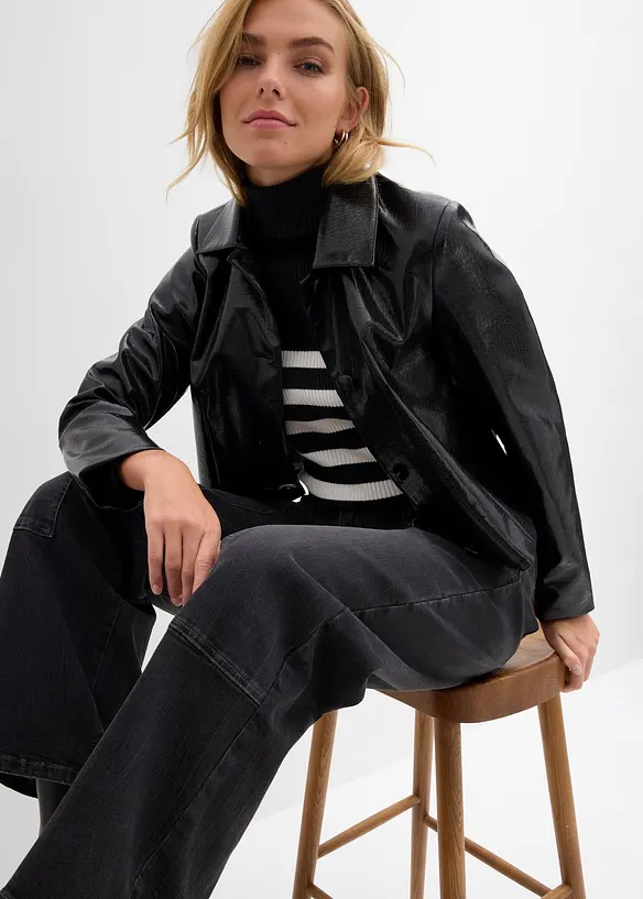 Jeans Wide Leg Mid Waist, bonprix